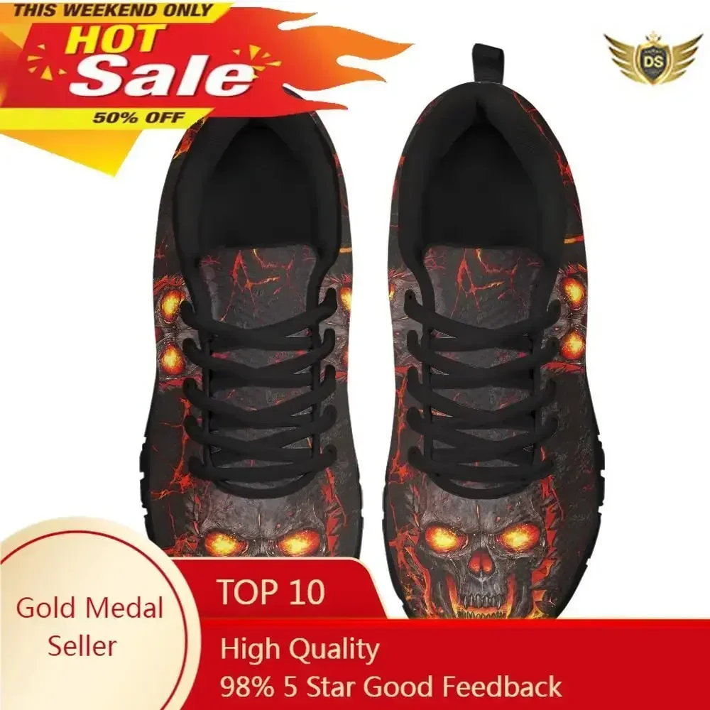 

Skull Lava Women Shoes Summer Mesh Breathable Flat Shoes Adults Walking Lightweight Sneakers Trainers Zapatillas