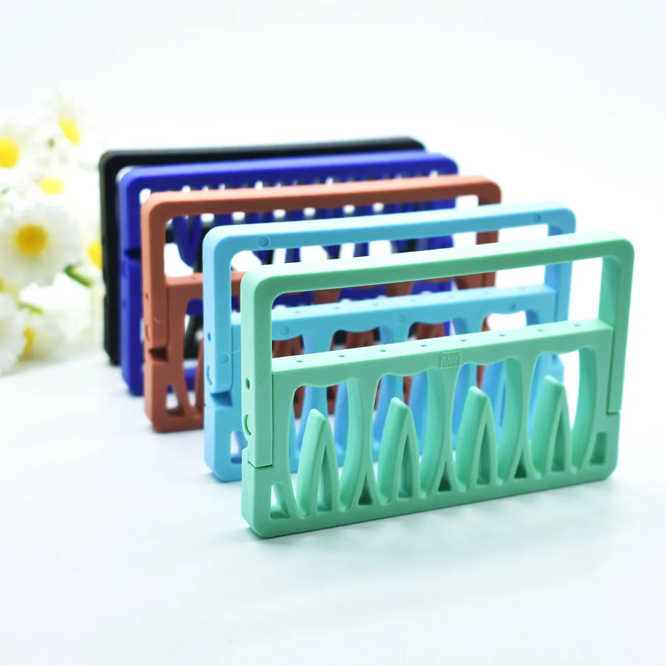 20Pcs Dental  Plastic Holder for Rotary K H R  files Measuring Instrument  Endodontic File Drill Dentist Tool