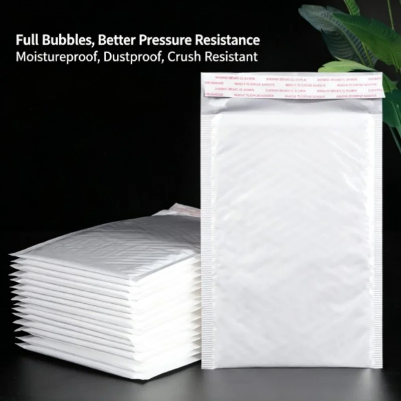 50pcs White Foam Filled Envelope Bag Used For Packaging And Mailing Gifts Self Sealing Transport Bag Envelope Express Bag