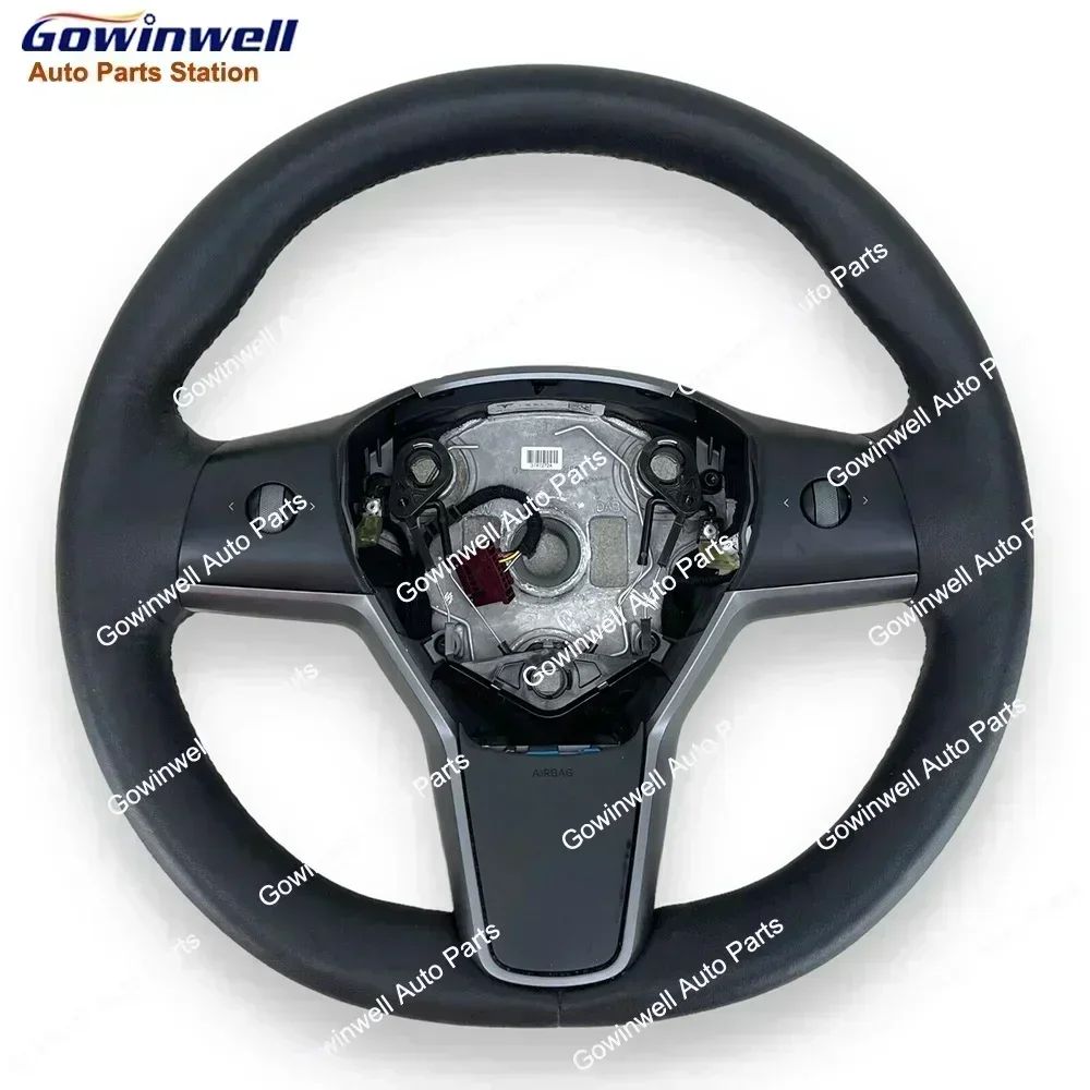 

Black Leather Steering Wheel Assembly With Switch For Tesla Model 3 Model Y 2017-2023 1490214-00-B 1490214-CN-B