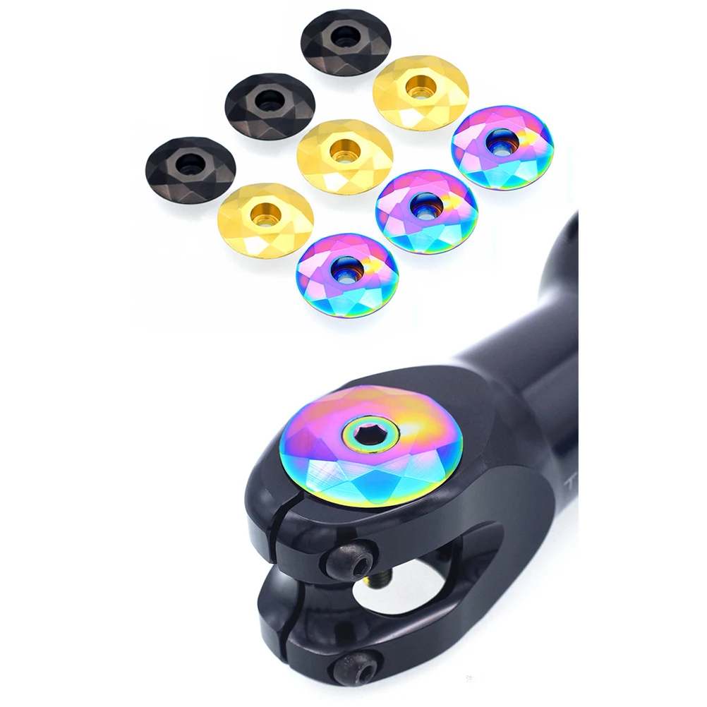 

1Pcs Aluminum Alloy Bike Headset Cover on-Road Accessories Shiny Golden Aluminum Alloy Bike Headset Cover