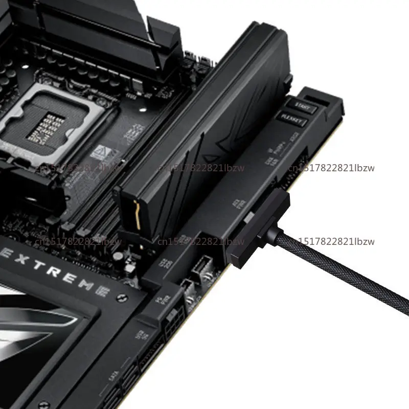 24-Pin ATX Modular Cable - Ultra-Soft Braided, Straight Connector for Full Modular PSUs