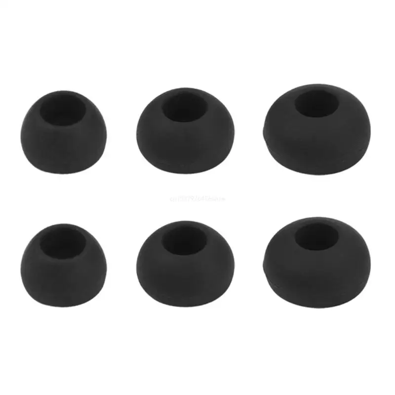 Ear Tips for In Ear Headphones, Inner Hole 4mm 3Pairs Soft Silicone Earbud Tips Eartips for FLASH Headphones Dropship image 5