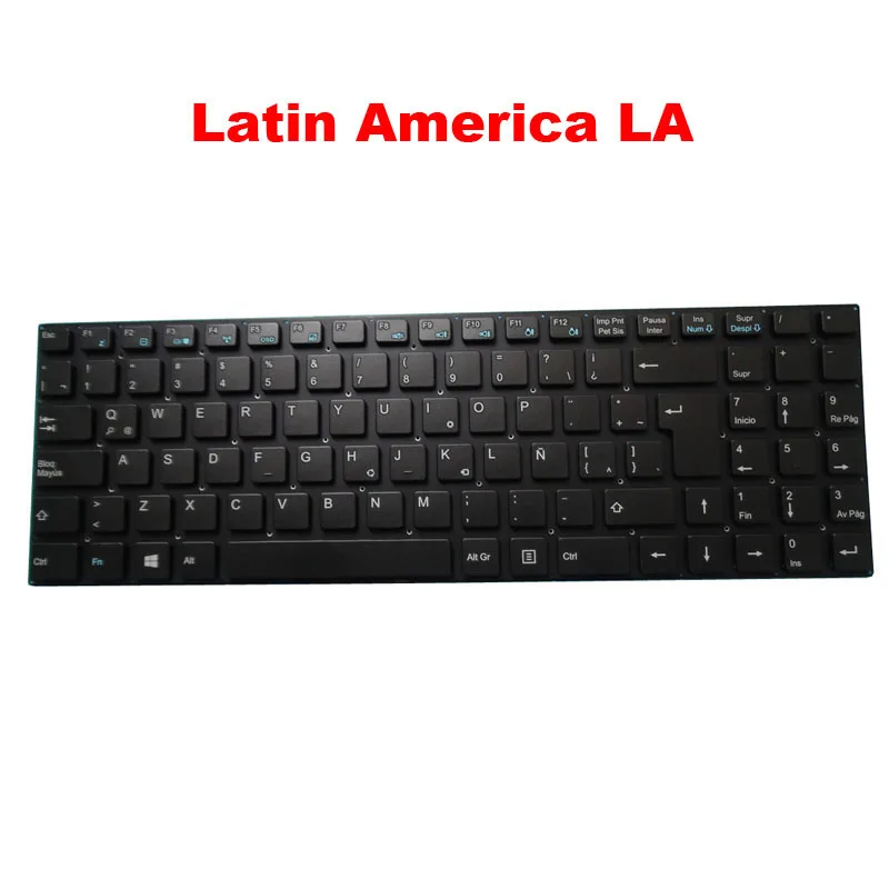 UK LA BR Layout Keyboard para Positivo Motion, I341TA-15, I341TAI-15, I581TA, I581TA-15, I581TAI, I581TAI-15, I34128A-15, Brasileiro, BR