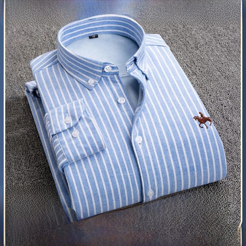 

Мужская хлопковая формальная рубашка больших размеров (5XL, 6XL) с длинным рукавом, утепленная флисом, цветная, с четким кроем
