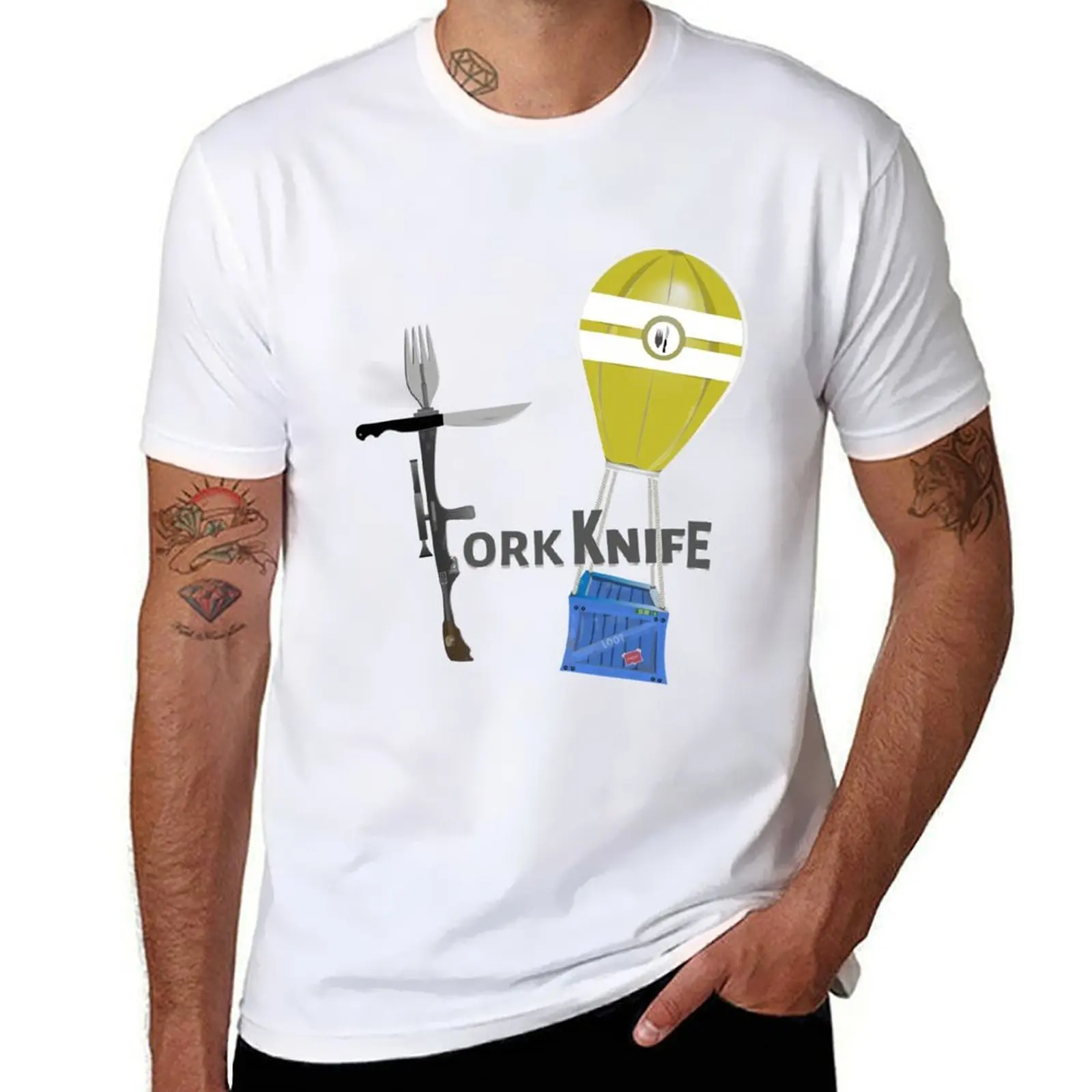 

Forknife / Gaming / Meme T-Shirt man t shirt cotton t shirts cotton 100% T-Shirt