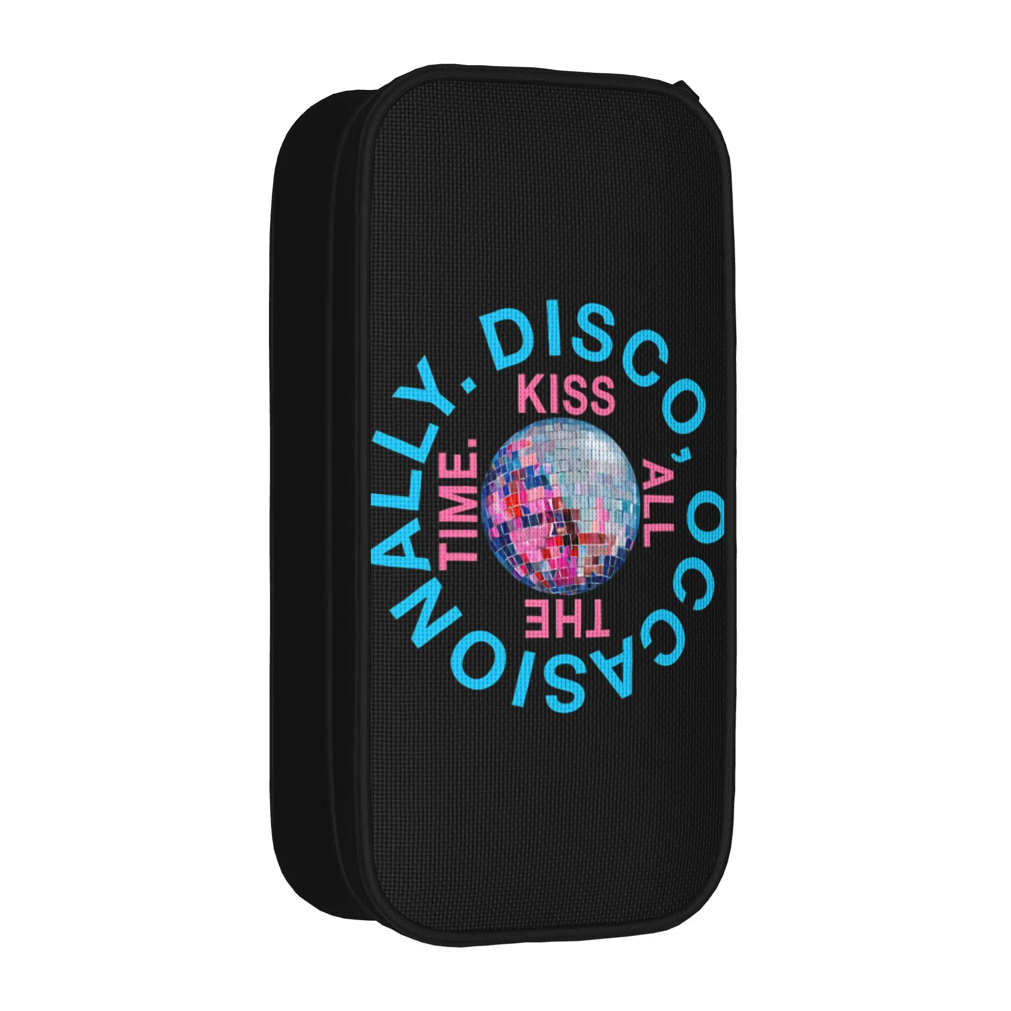 

Kiss All The Time Disco Pencil Cases Cute Harrys Singer Styles Pen Box Pencil Bags for Student Students School Gifts Pencilcases