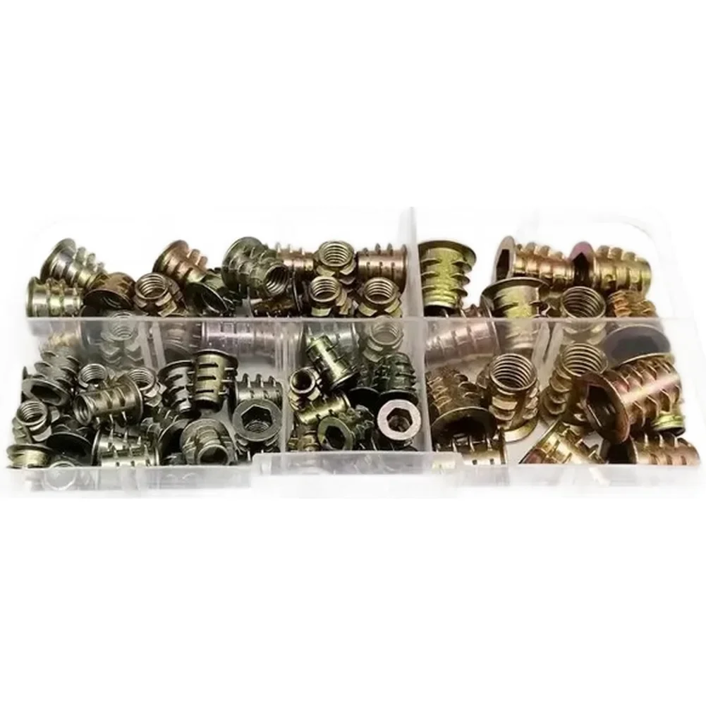 Precision Machined Furniture Insert Fasteners Color Zinc Plated Hex Socket Assorted Screws M5 M6 M8 For Wood Joinery