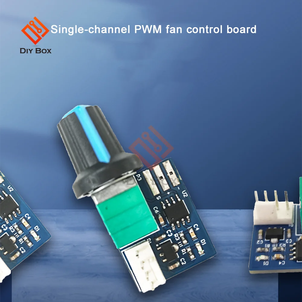ШИМ-модуль управления скоростью двигателя 12 В, одноканальный вентилятор, регулятор скорости, регулятор, переключатель регулятора