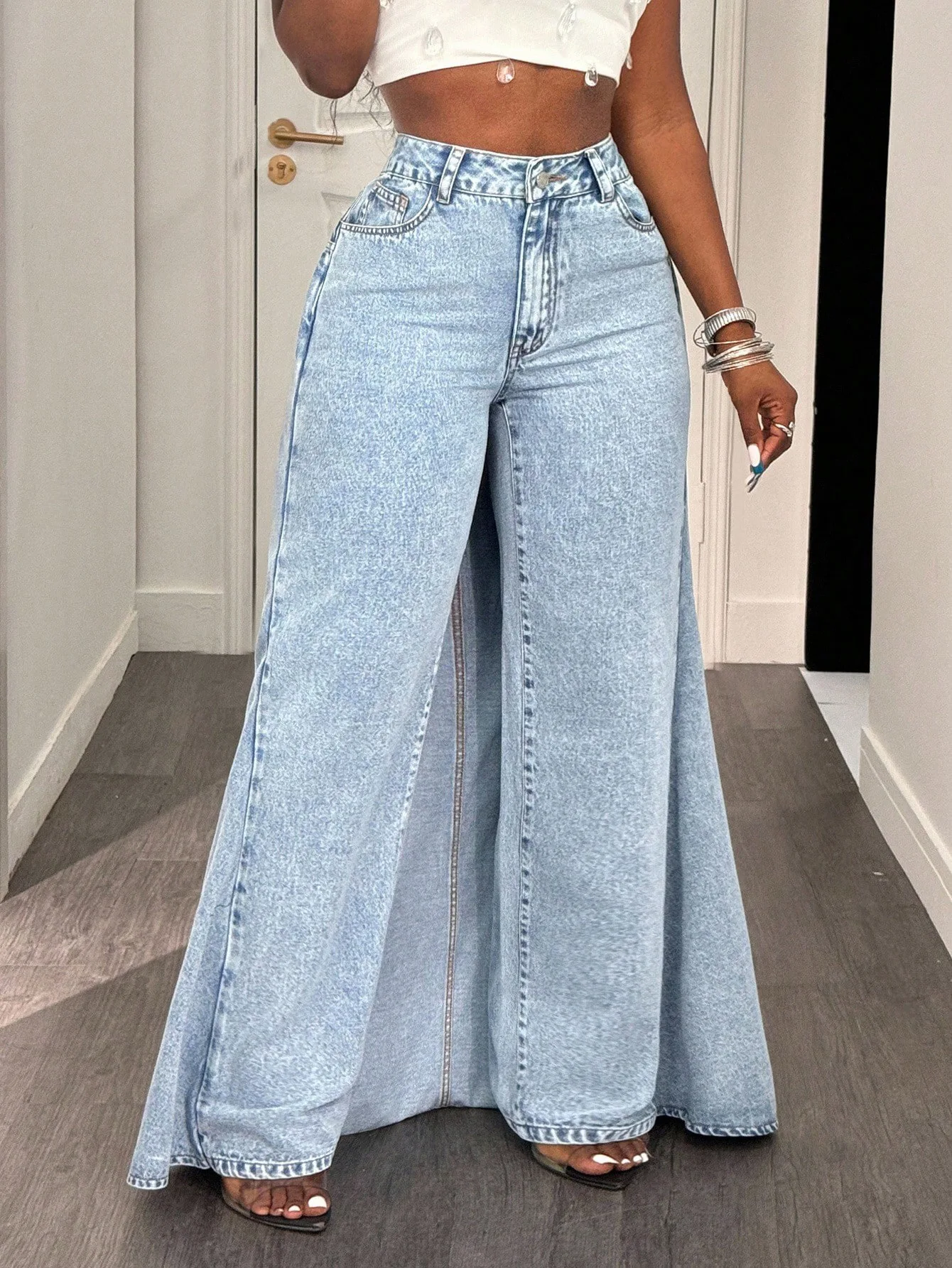 Women's Loose Casual Versatile Design Jeans Autumn New Fashion Comfortable Fit High Waist Straight Leg Denim Pants