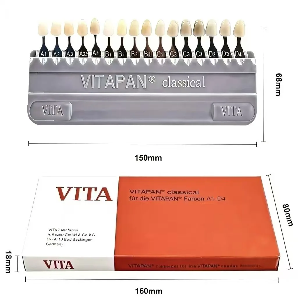 Dental Shade Guide (VITA 16-Shade) – Resin Shade Guide for Dental and Gingival Color Matching