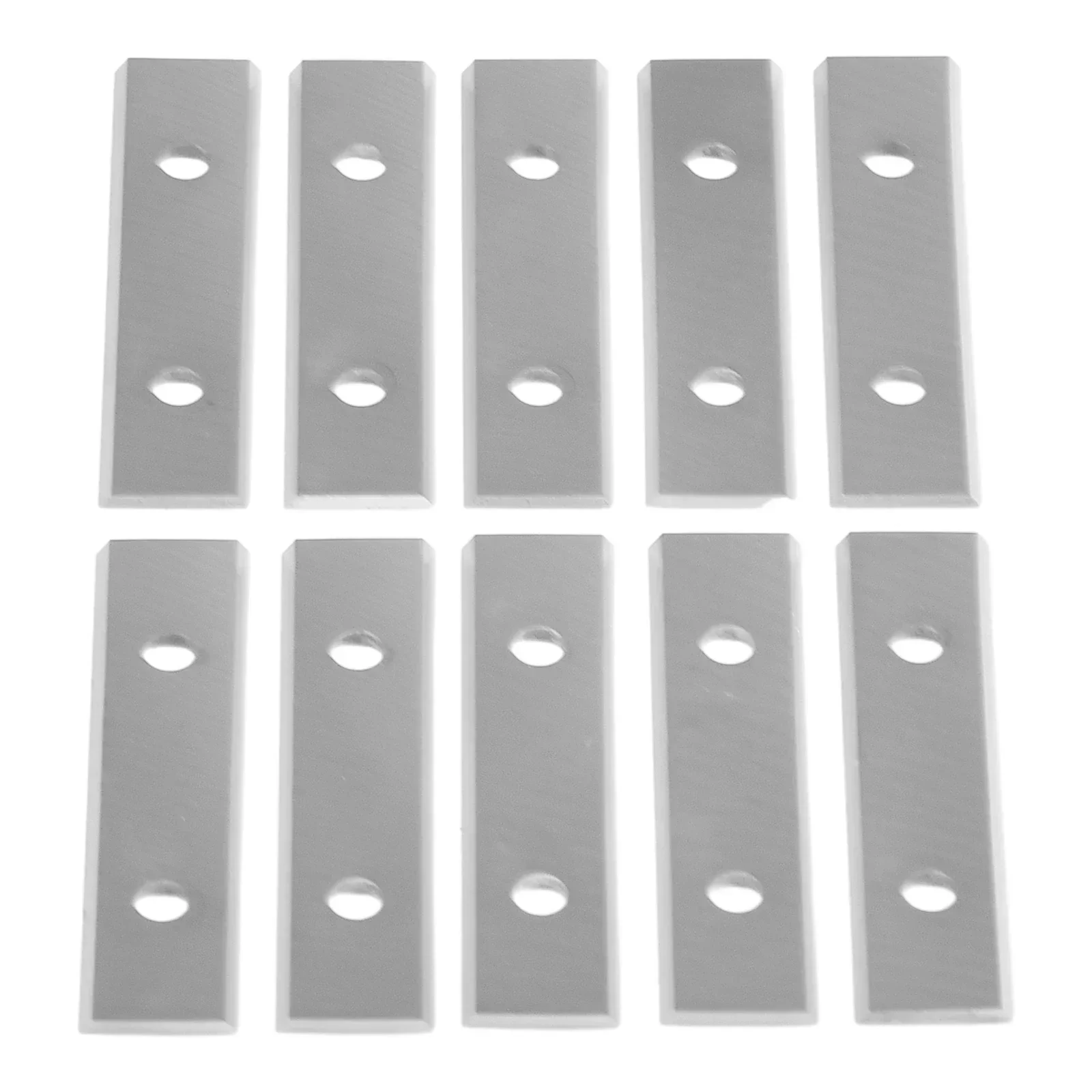 10pcs Carbide Reversible Insert Cutter 50x12X1.5mm Carbide Inserts Cutter Blades Rectangle Double Edged Replacement Blades Tools