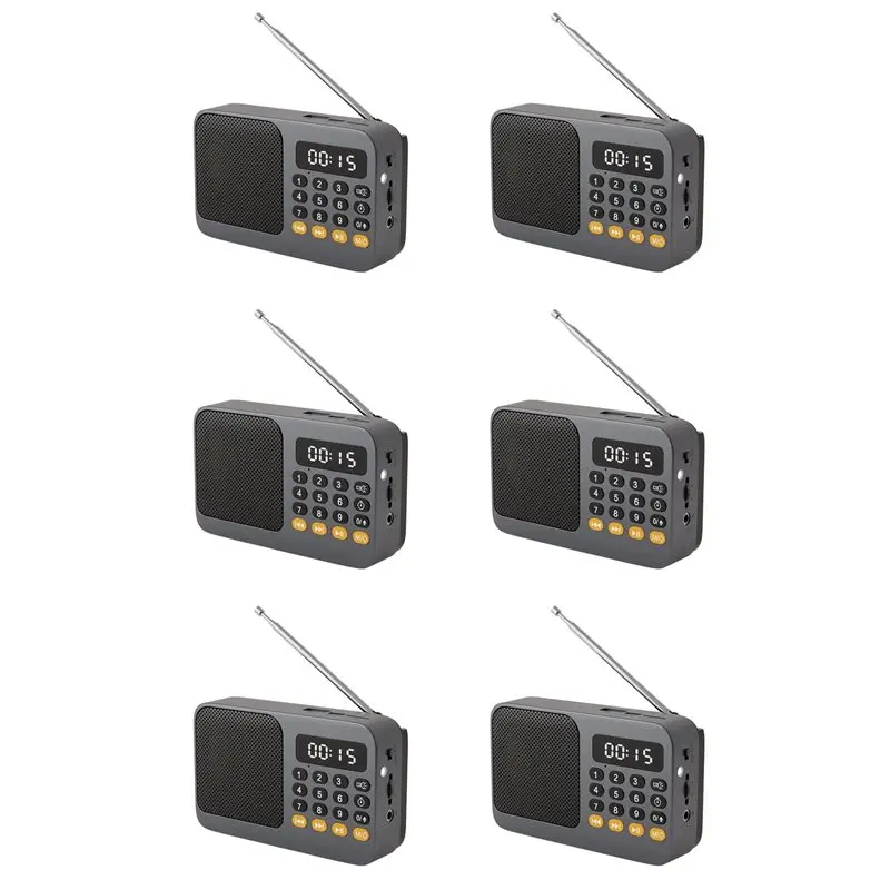 

JABS-6X FM Radio DAB Radio Portable Small Emergency Recargable Ham Bluetooth Sound Box Mini Vintage Music Speaker Mp3 A