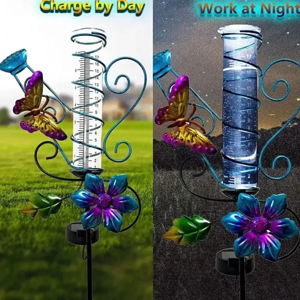 

Solar Rain Gauge Rust-proof Agricultural Production Lawn Outdoor Home Decoration Lamp Garden Lamp Ground T2H9