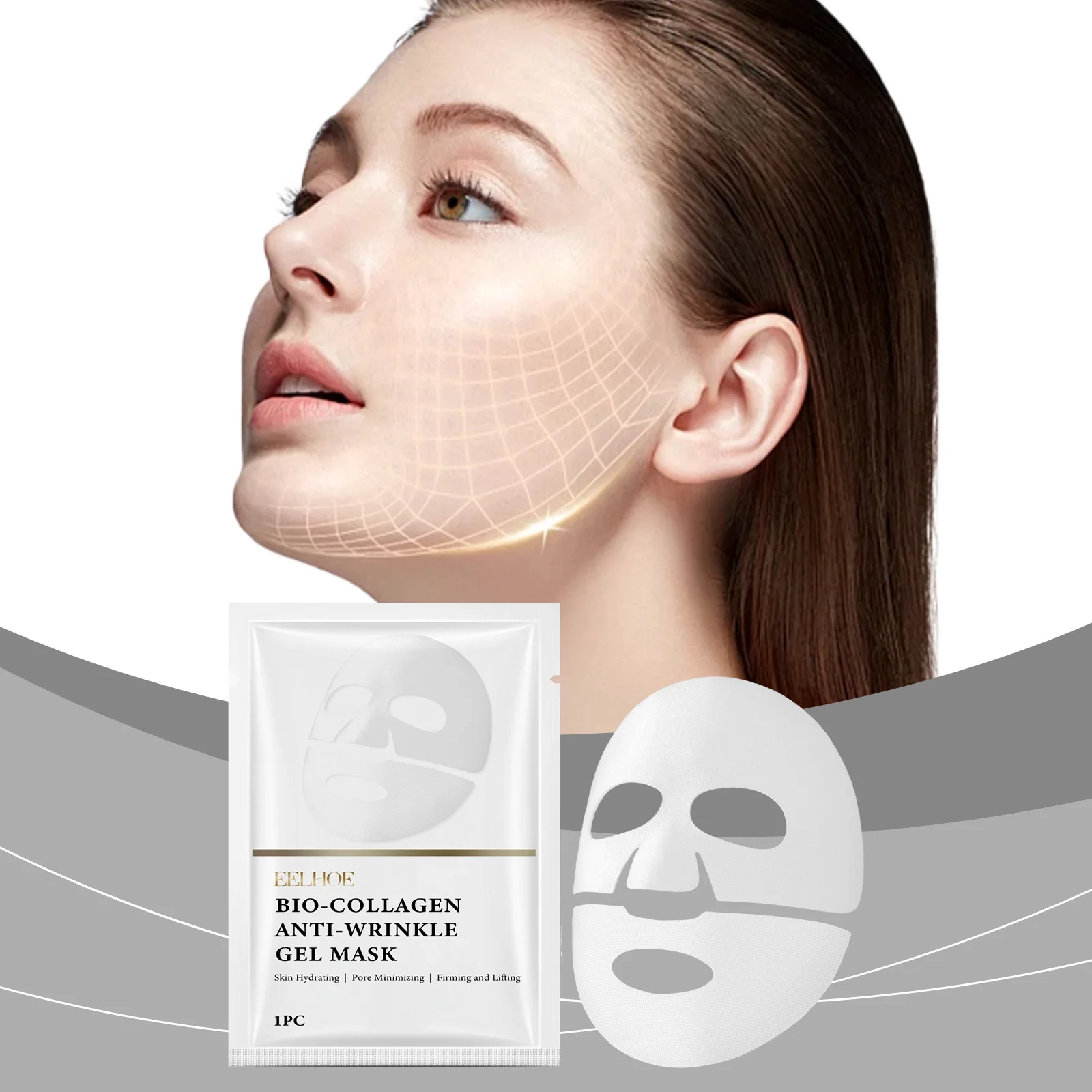 EELHOE Collagen Mask Gentle Firming Hydrating Lifting Repair Moisturizing Facial Skin Enhance Skin Elasticity and Luster