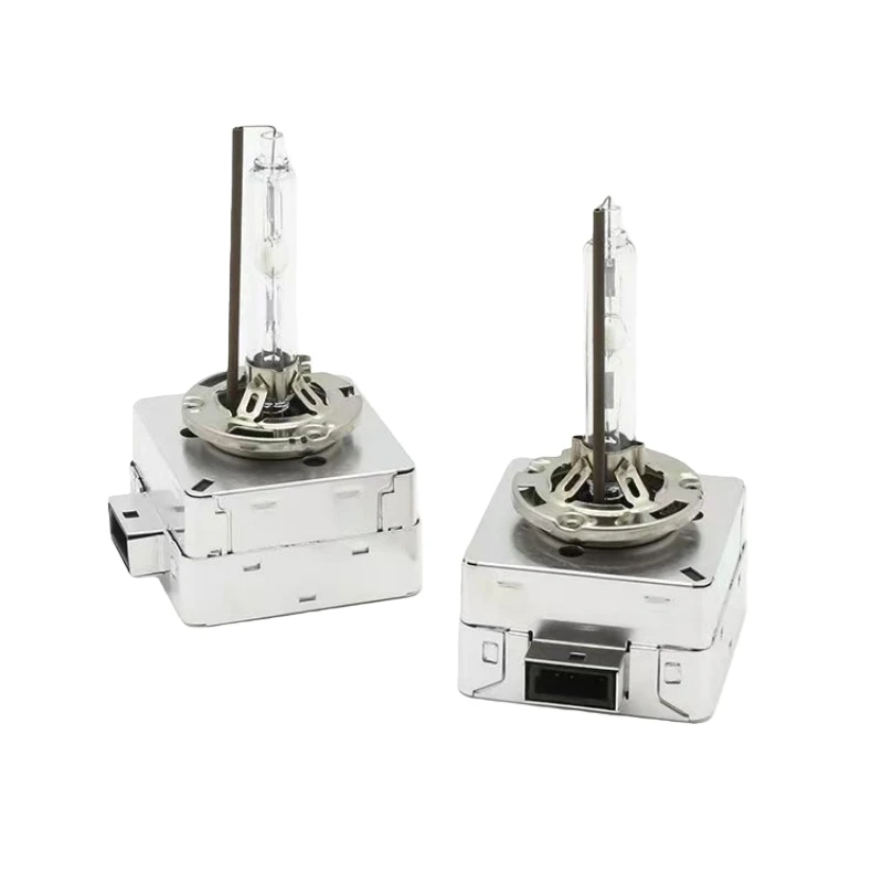 

2 шт. D1S D3S ксеноновая лампа для фар HID + 150% яркая лампа дальнего/ближнего света, замена для 66140 66340, металлическое основание Plug and Play