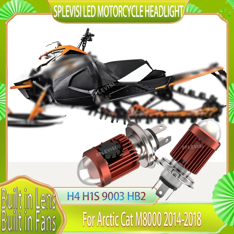 

LED Headlight Bulb with Built-in Lens and Cooling System 3000K Yellow 6000K White For Arctic Cat M8000 2014 2015 2016 2017 2018