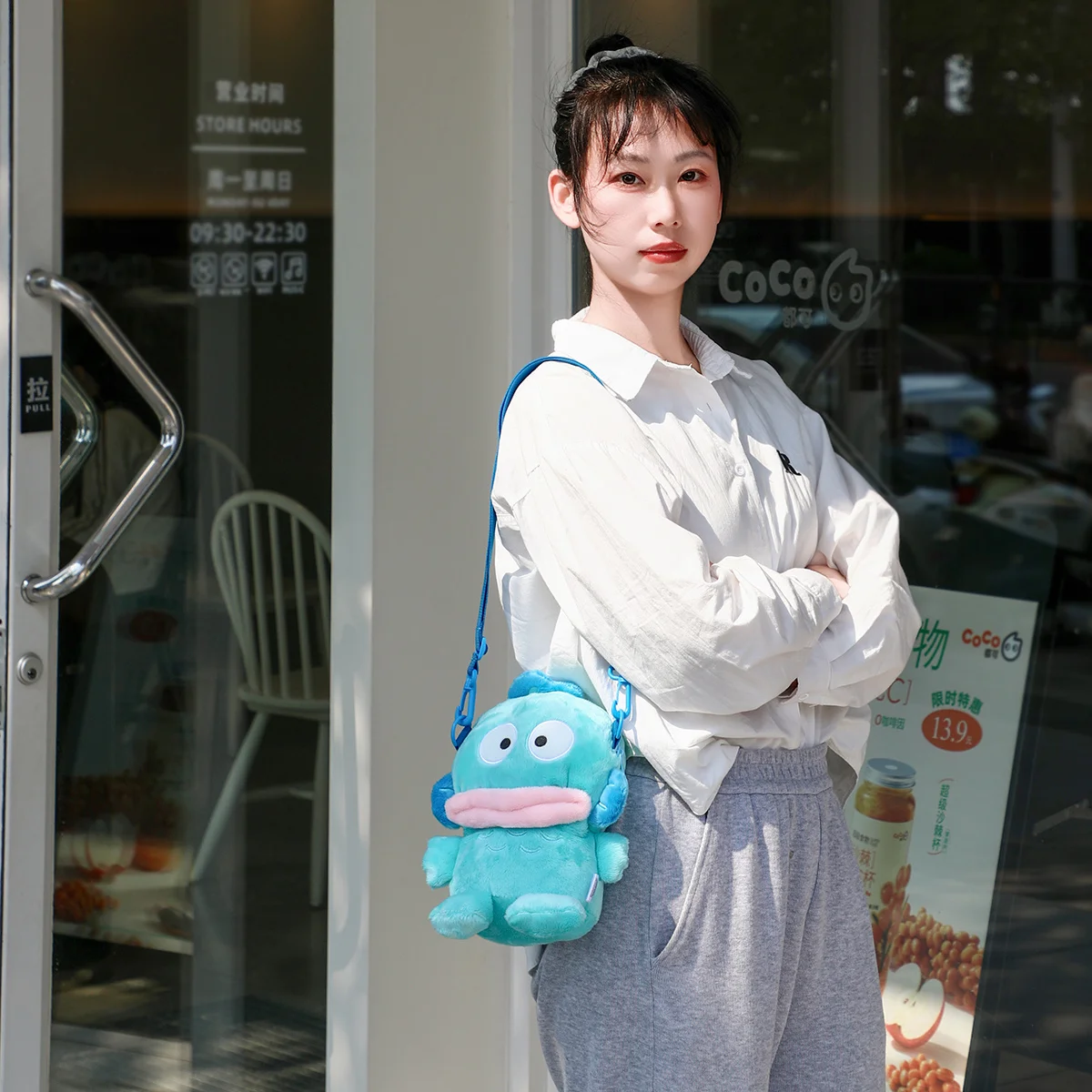 Sanrio Shoulder Bag My Melody Kuromi Cinnamoroll Plush Bag Messenger Bag Hello Kitty Pom Pom Purin Travel Bag Anime Bag Gifts