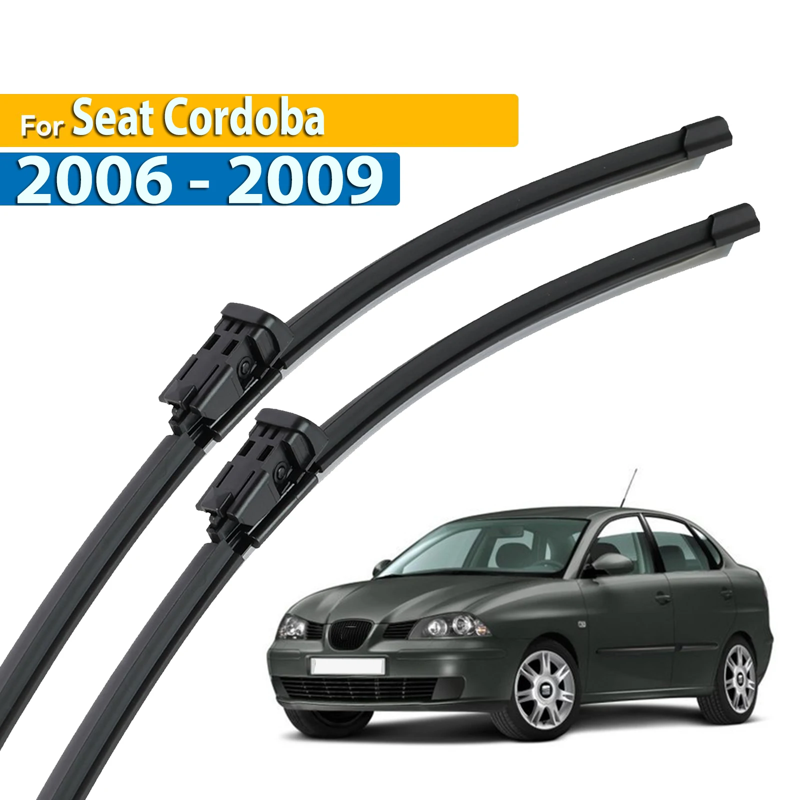 

Передние щетки стеклоочистителя Erick's LHD для Seat Cordoba 2006-2009, лобовое стекло, лобовое стекло, автомобильная щетка от дождя, 21 дюйм + 19 дюймов, не крючок