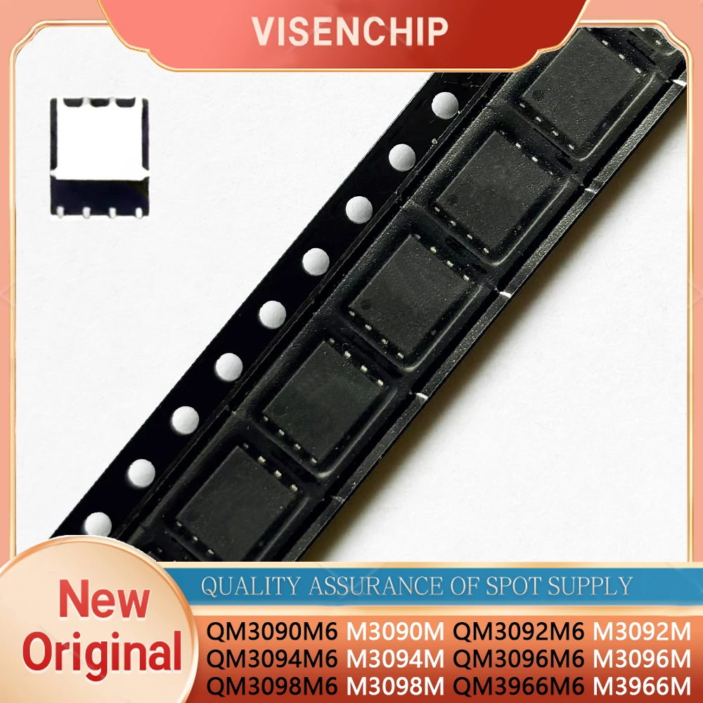 5pieces New QM3090M6 M3090M QM3092M6 M3092M QM3094M6 M3094M QM3096M6 M3096M QM3098M6 M3098M QM3966M6 M3966M 5*6mm QFN-8