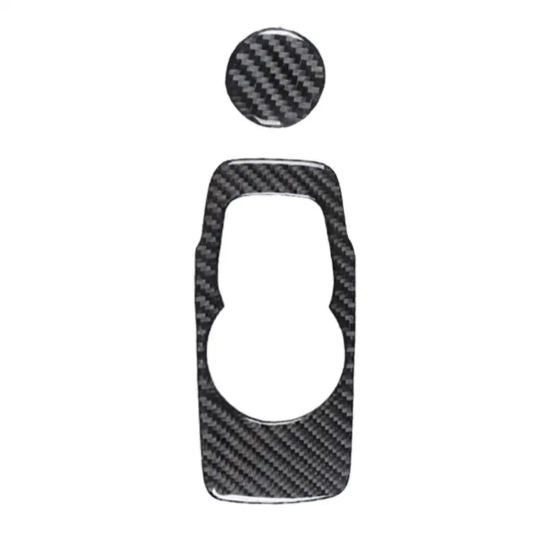 Interior Center Console Gear Shift Panel Cover Trim Fit for Chrysler 300 2015 2016 2017 2018 2019-2022 Black Carbon Fiber