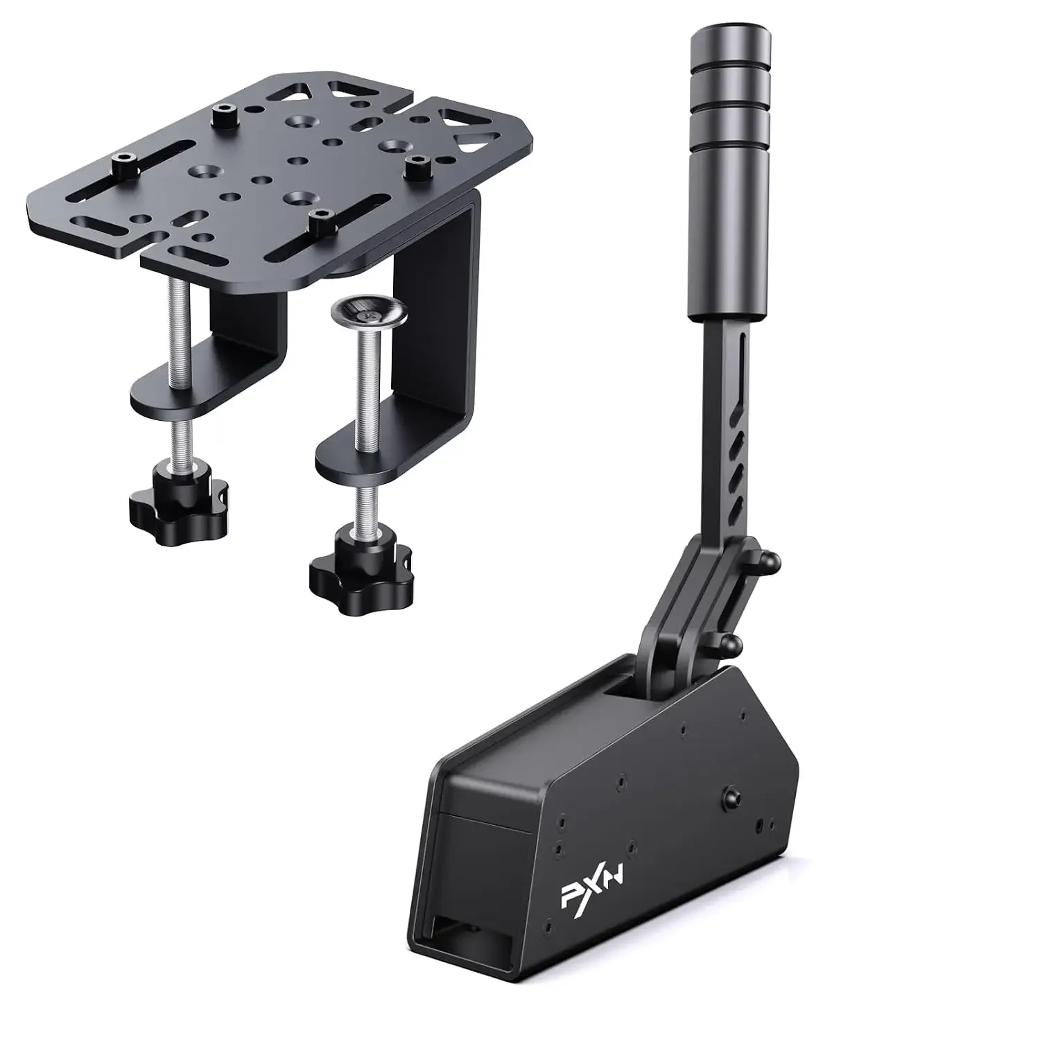 HB S PC Handbrake for Sim Racing (Windows 7/8/10/11) | 16-Bit Hall Sensor, Alloy Construction, Adjustable Force, Stroke