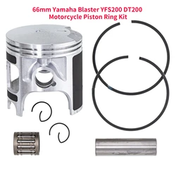 YFS200 Piston Ring Kit For Yamaha Blaster200 YFS 200 DT200 Bore Size 66mm Motorcycle Engine Parts Pistons Gasket Sets 1988-2006