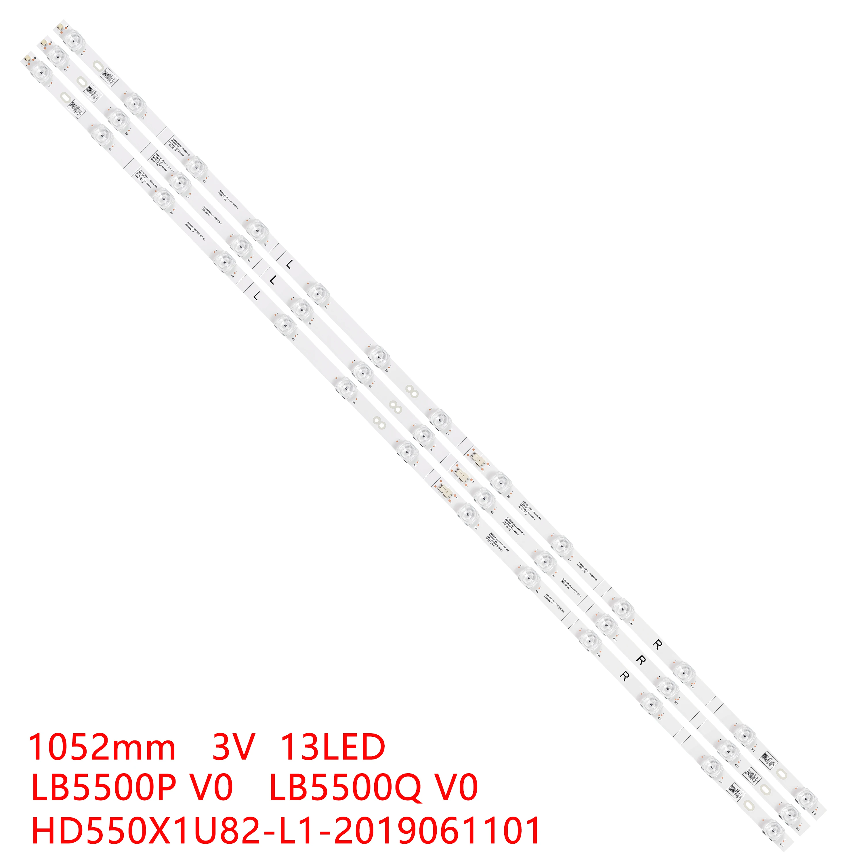 LED strip for 55A7100F 55R6E3 55R6040G 55R6080G 55R6070E3 55A7300FTUK 55H78G HD550X1U82-L1-2019061101 LB5500P V0 LB5500Q V0