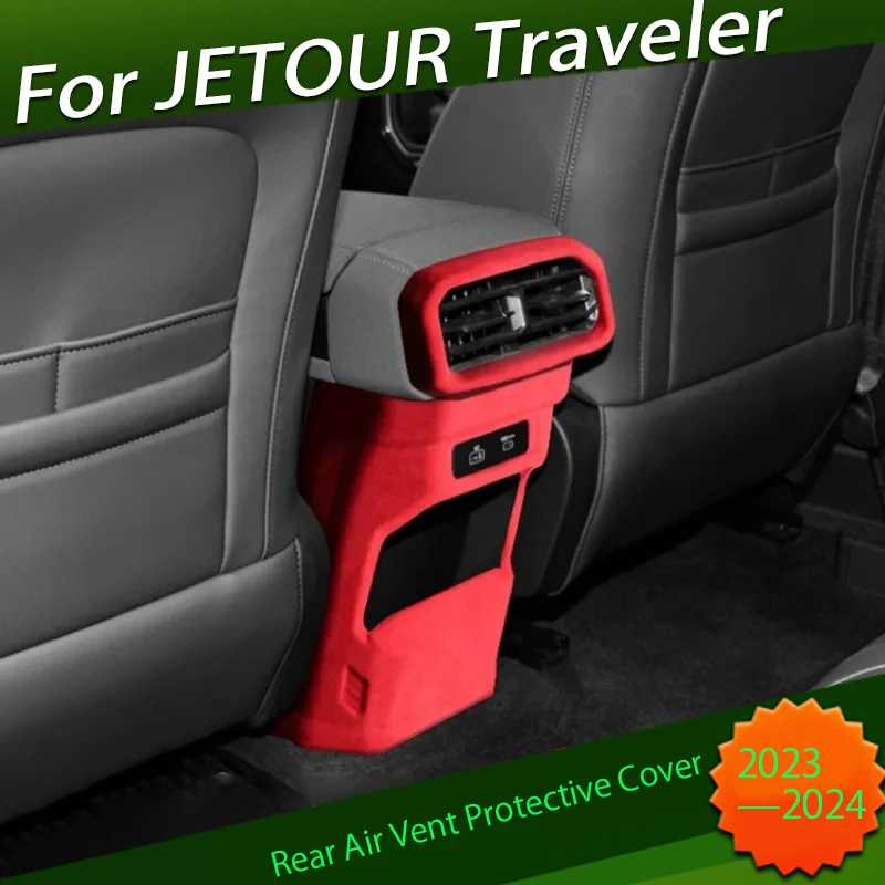 

Suitable for Chery JETOUR Traveler T2 2023 2024 Rear Anti-kick Air Vent Protective Cover Suede Interior Modification Accessories