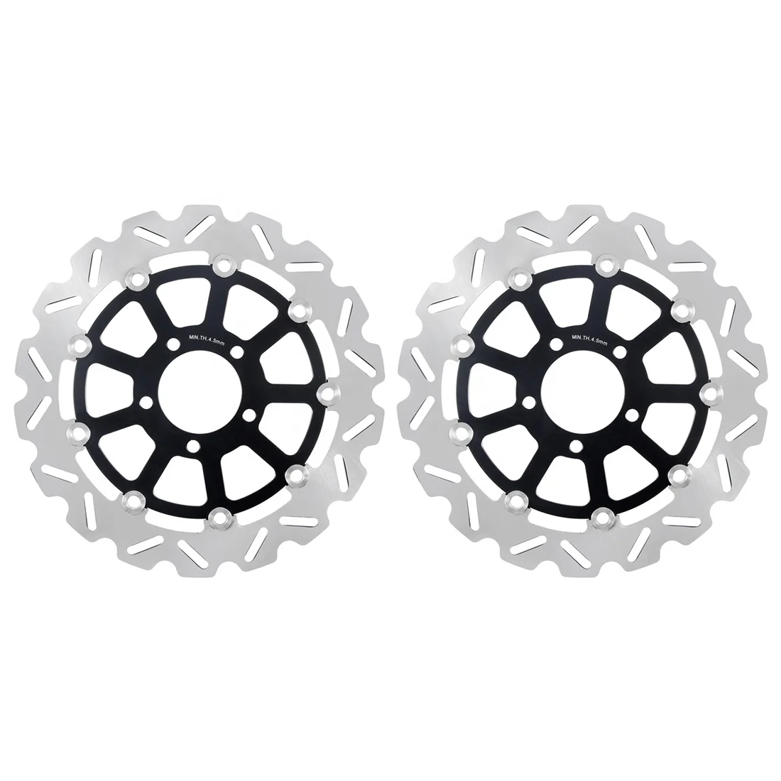 

STLFHigh QualityMotorcycle Accessories Front Floating Brake Rotors Discs for Suzukis DL650 2004-2006 DL1000 2002-2010 SV1000 200