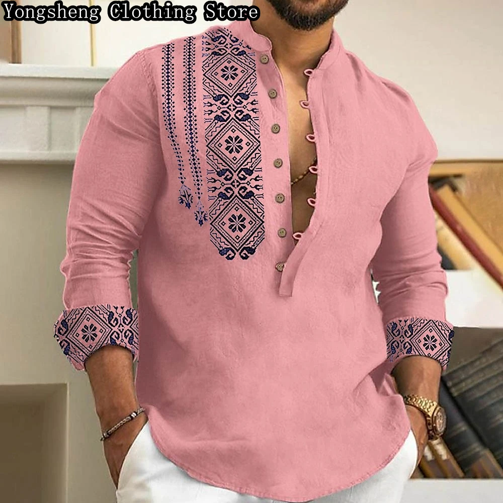 Men's Shirts POLO Shirts Men's Long Sleeve Shirts Linen Shirts New Style Tops and T-Shirts High Quality Men's Shirts