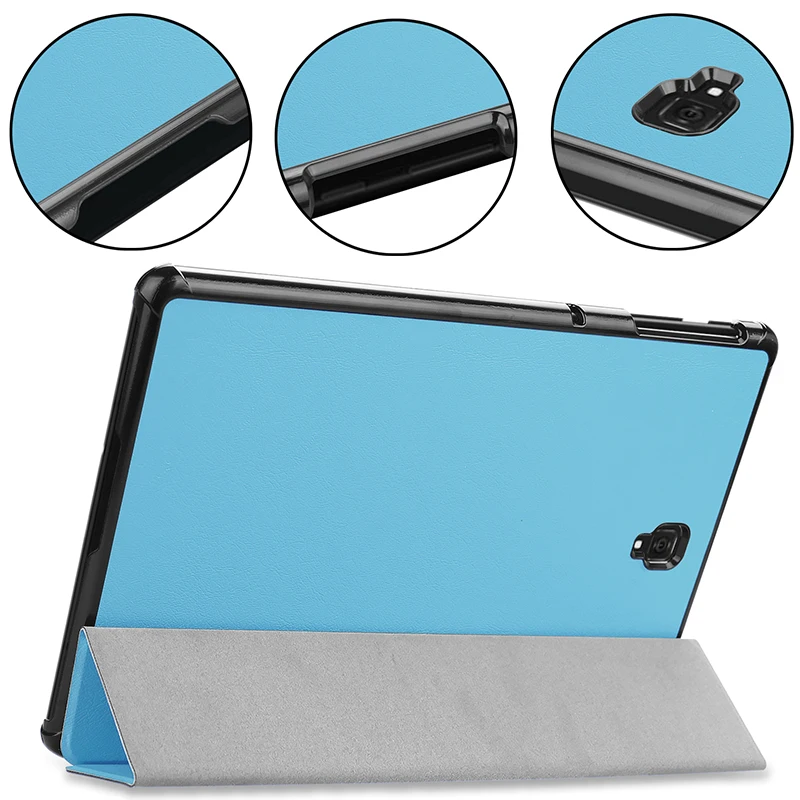 2019 New Ultra Slim Magnet Smart Case For Samsung Galaxy Tab A 10.5 T590 T595 T597 SM-T590 SM-T595 Tablet Stand Cover+Film+Pen