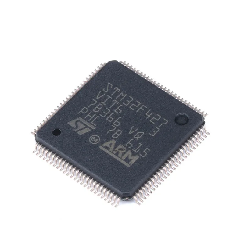Genuine Original STM32F427VIT6, LQFP‑100 Package, ARM Cortex‑M4 Core 32‑Bit Microcontroller MCU Chip
