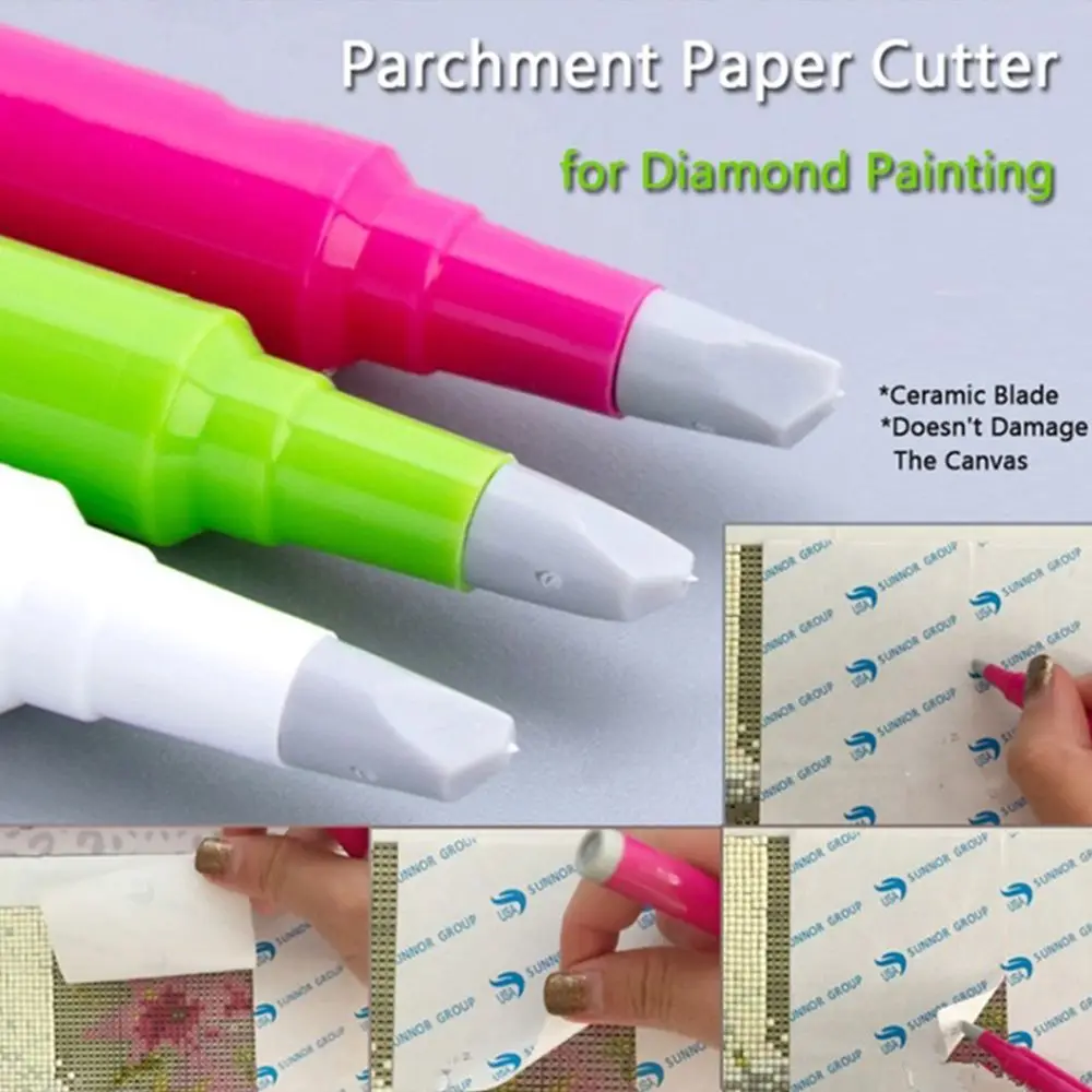 5D fai da te pittura diamante carta pergamena taglierina lama in ceramica per tagliare la copertura