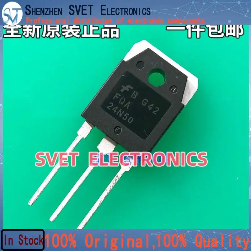 10PCS-50PCS  FQA24N50  FDA24N50 TO3P 500V/24A MOS Original In Stock Fast shipping