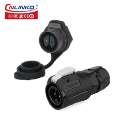 CNLINKO M16 Waterproof 2/3/4/5/7/8/9 Pin Aviation Connector Solder Wire Male to Female LED Connector for LED Light Strips