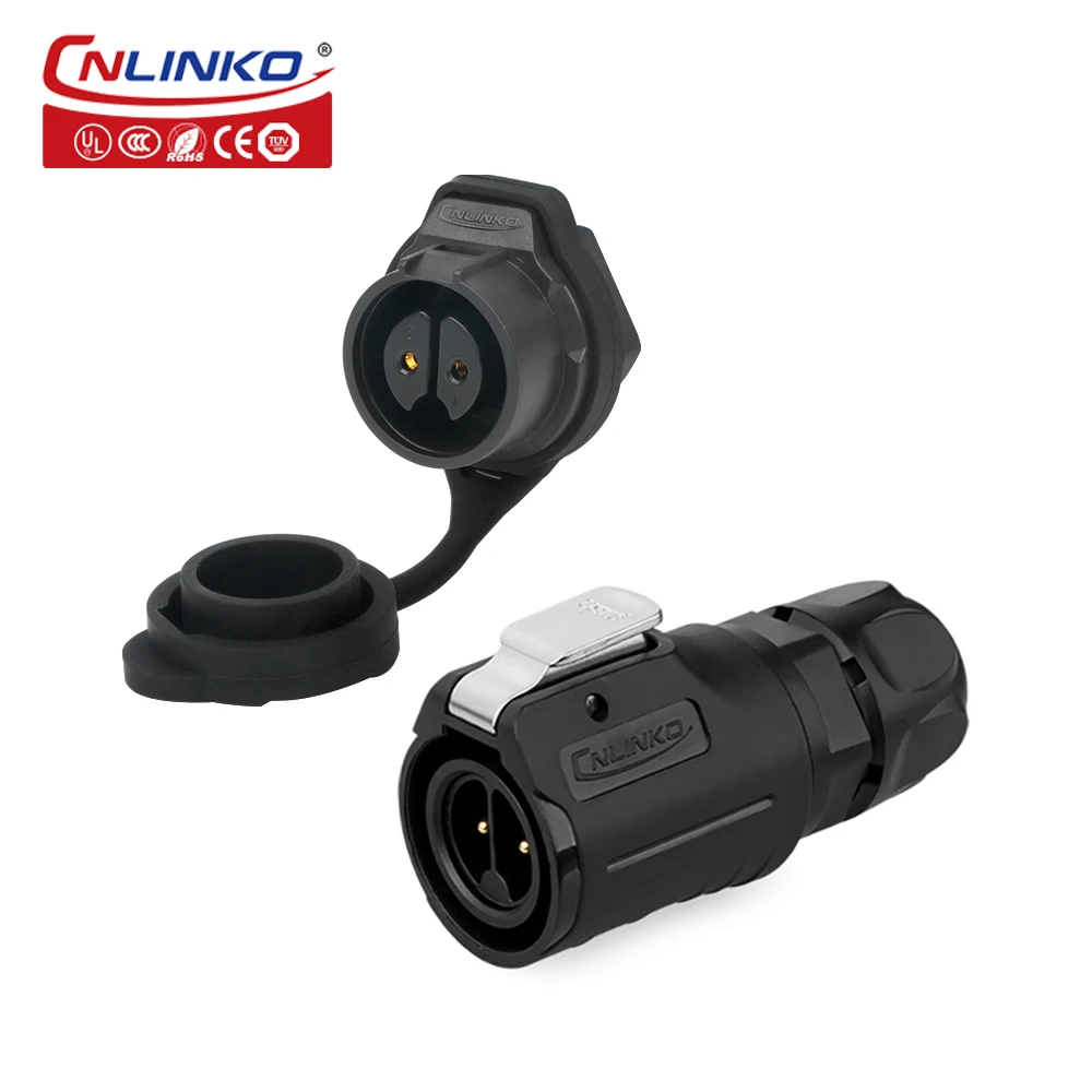 CNLINKO M16 Waterproof 2/3/4/5/7/8/9 Pin Aviation Connector Soldering Wire Male Female Plug Connector for Power LED Light Strips