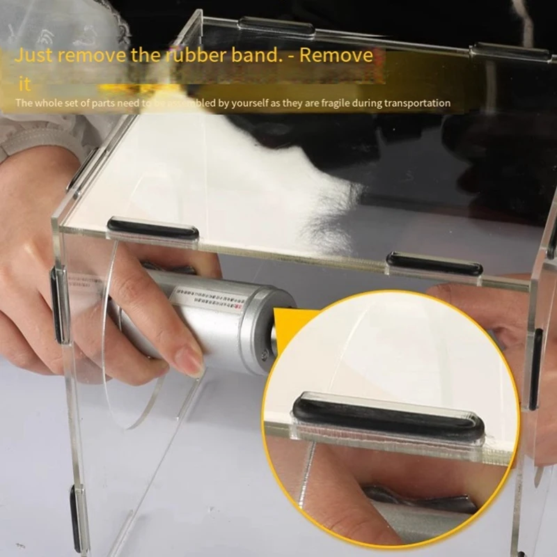 Capot anti-poussière en acrylique Transparent anti-poussière, capot anti-poussière pour sculpter le polissage, fabrication soignée