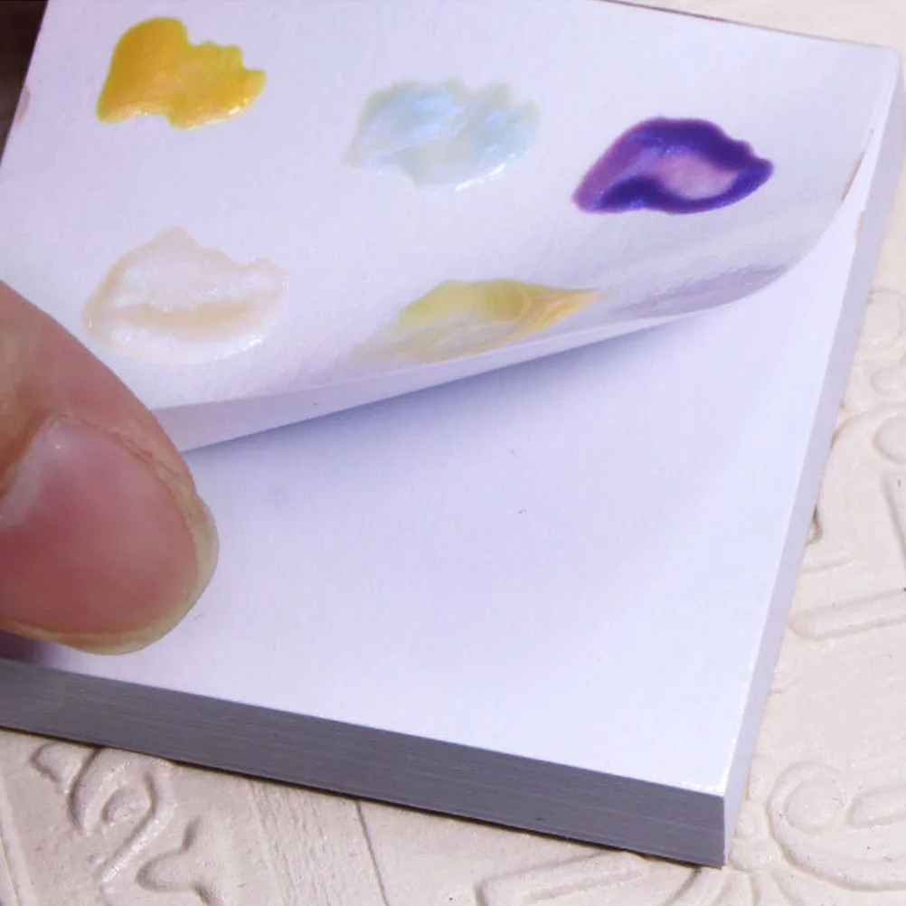 100pcs Nail Art Color Mixing Paper Thick Disposable Palettes For Salon Manicure Tools Gel Polish Trays Beauty Makeup Palette