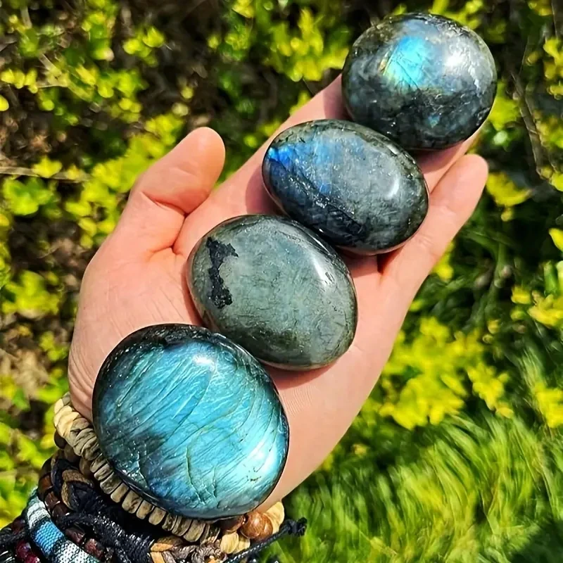 Art Deco Inspired Labradorite Crystal Stone Decorative Gemstone Natural Polished Labradorite for Positive Energy