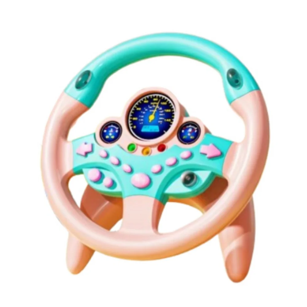 

Creative Kids Steering Wheel 360° Rotation Sound & Light Simulation Steering Wheel Toys Funny Early Education