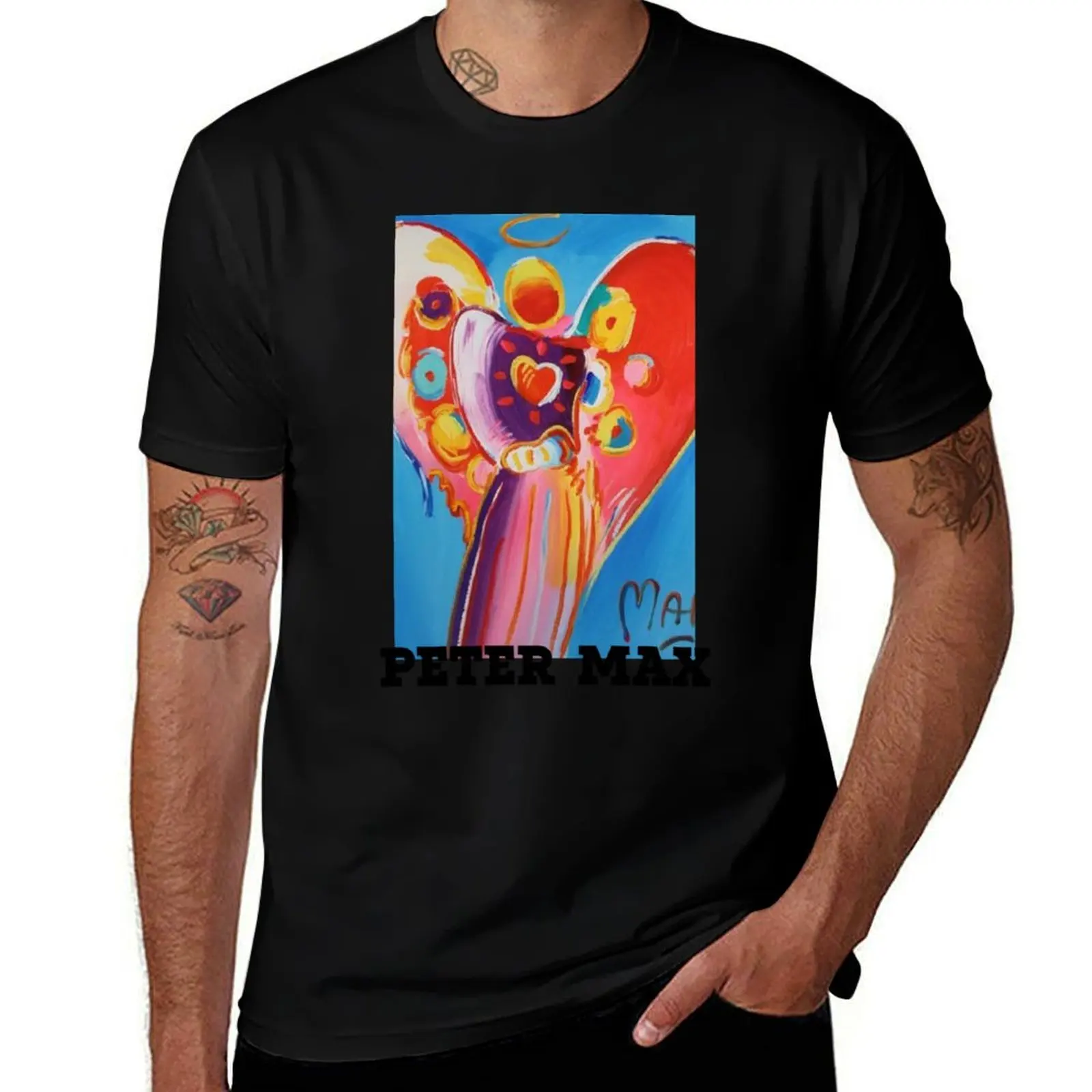 

Peter Max Painting T-Shirt t shirt personalised cotton t shirt man man t shirt cotton T-Shirt