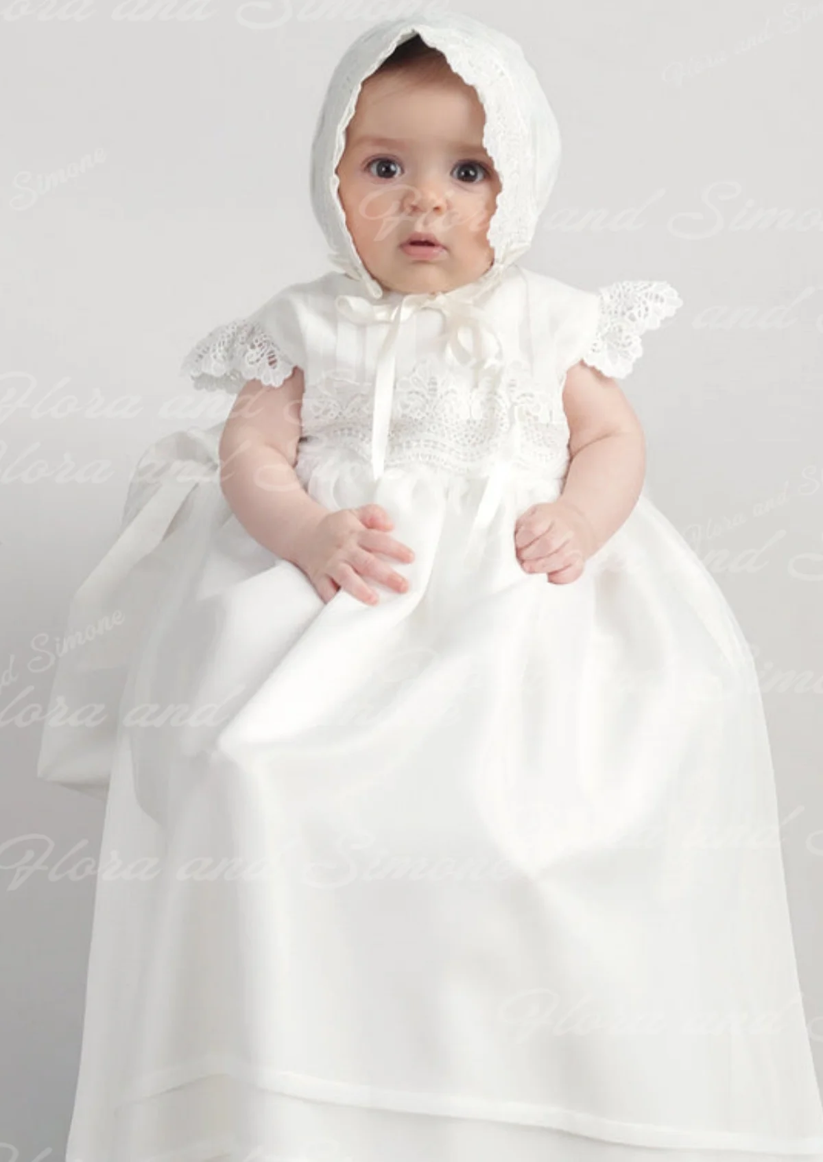 Customized Simple Cute baby Satin Lace Splicing Flower Girl Dresses For First Communion Wedding Ceremonies Holiday Celebrat