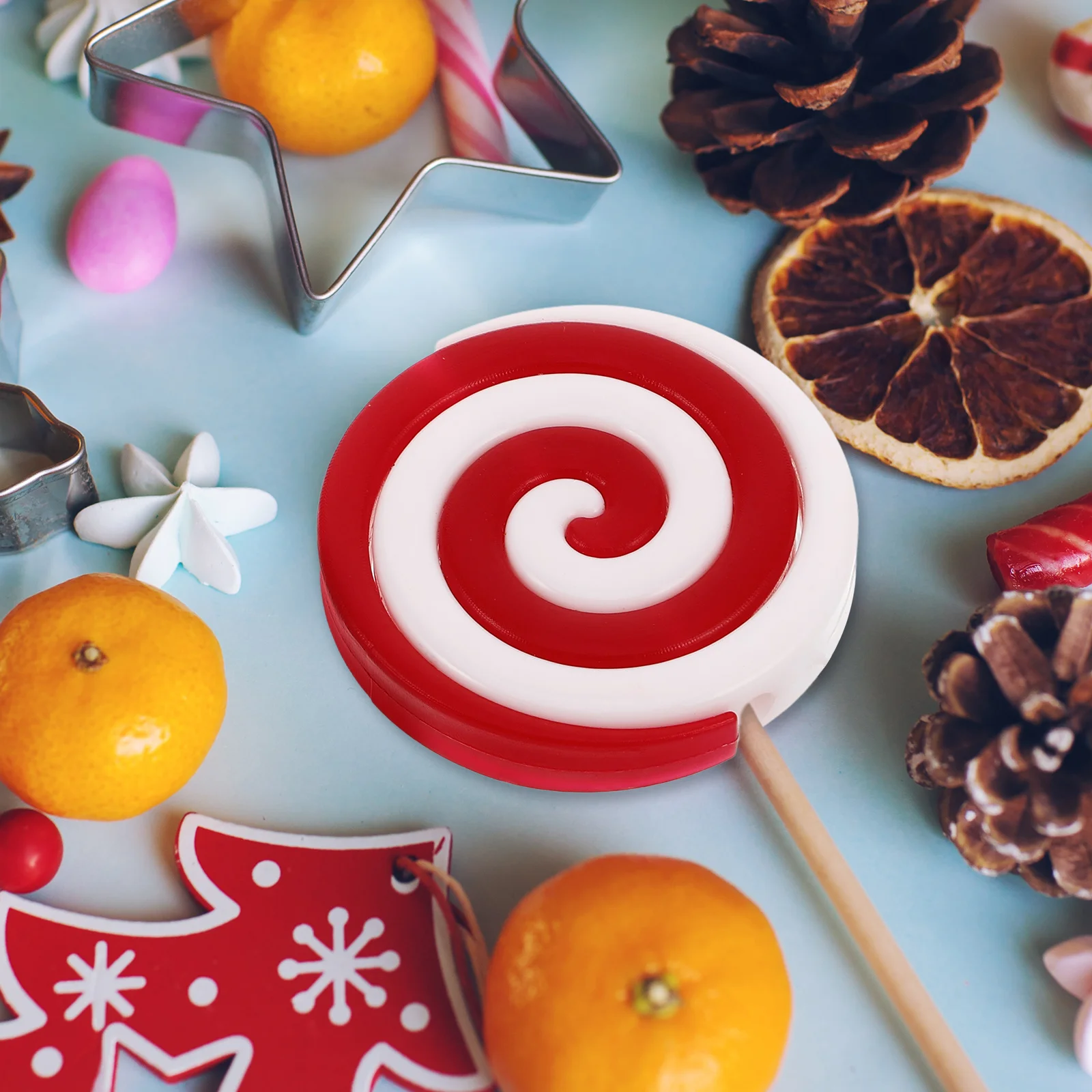 

20Pcs Colored Candy Ornaments Swirl Cute Xmas Tree Pendants Christmas Party Decorations Candyland Party Decor Christmas Candy