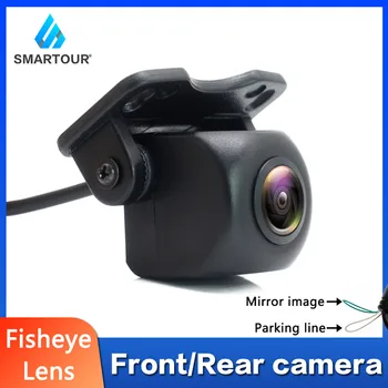 Smartour CCD 차량 후면보기 카메라 자동차 역방향 검정색 Fisheye 렌즈 야간 투시경 방수 범용 HD 주차 백업 카메라