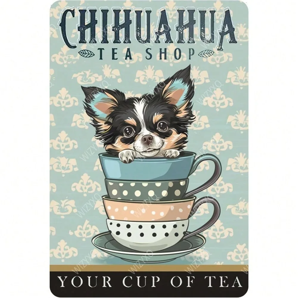 

Vintage Tin Wall Decor,Chihuahua Funny Metal Sign,Retro Kitchen Cafe Garage Bar Pub,Valentines Ramadan Art Deco 2026