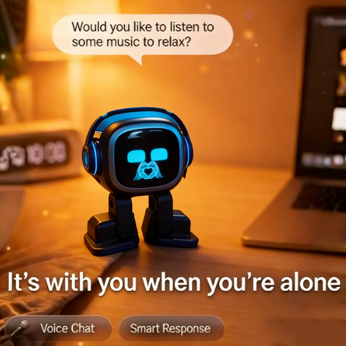 Rux AI Desktop Robot | Voice Dialogue Remote Monitoring Artificial Intelligence Child Companions camera Intelligent ai robot