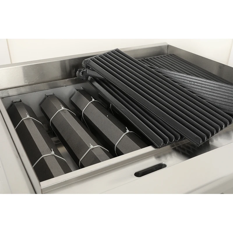 Gas Griddle Pancake Stove Desktop Hotel Restaurant Grilling Machine Stainless Steel Plate Stainless Steel view 3
