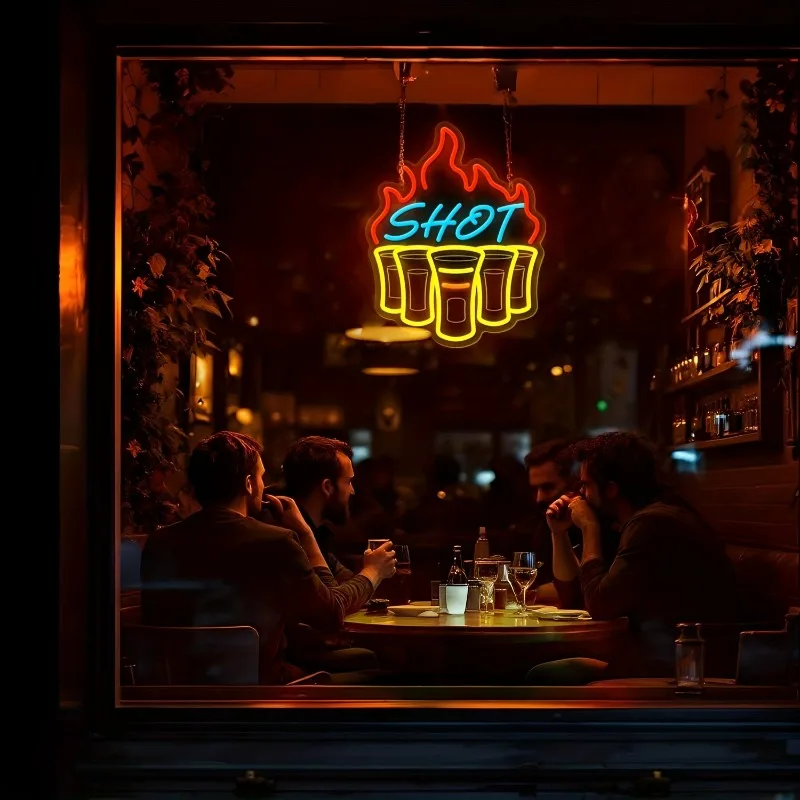 Beer Retro Neon Light LED Dimmable Neon Light Suitable for Bar Dance Hall Dance Floor Family Gathering Pub Wall Decor Bar Sign