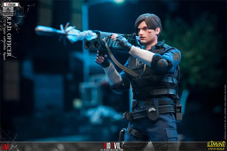 

Коллекционная фигурка Limtoys Limini 1/12: Офицер Леон (Resident Evil), подвижная модель для коллекционеров, подарок для любителей фигурок.